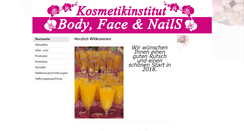 Desktop Screenshot of bodyfaceandnails.de